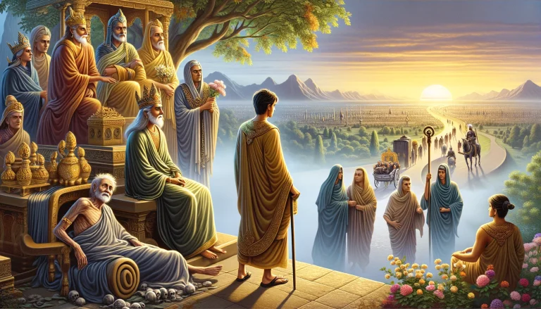 El encuentro de Siddhartha Gautama con el sufrimiento. El nacimiento de Buda.