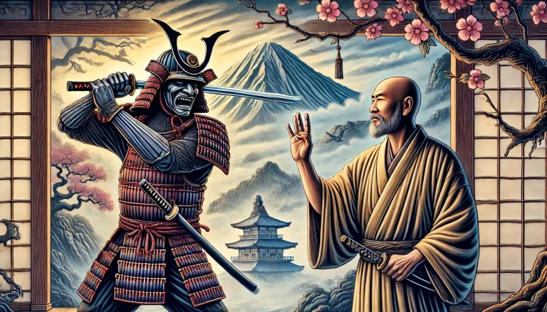 Fábula budista del samurái y el monje