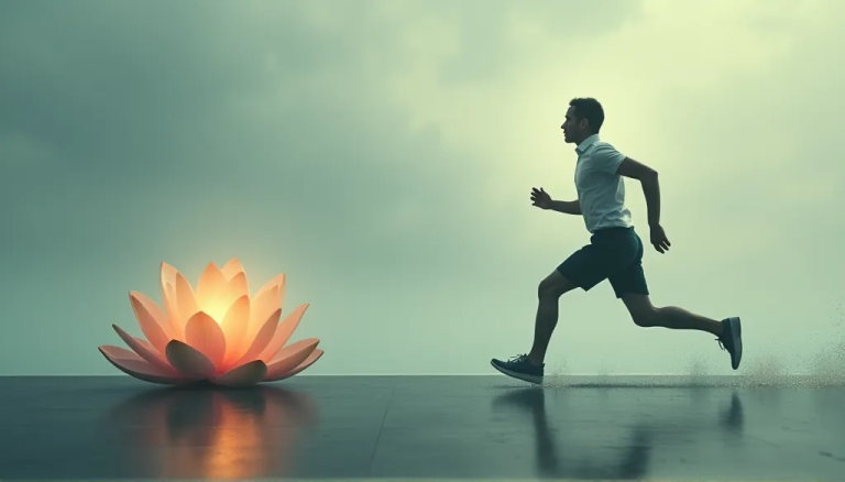 hombre que tenía prisa por iluminarse