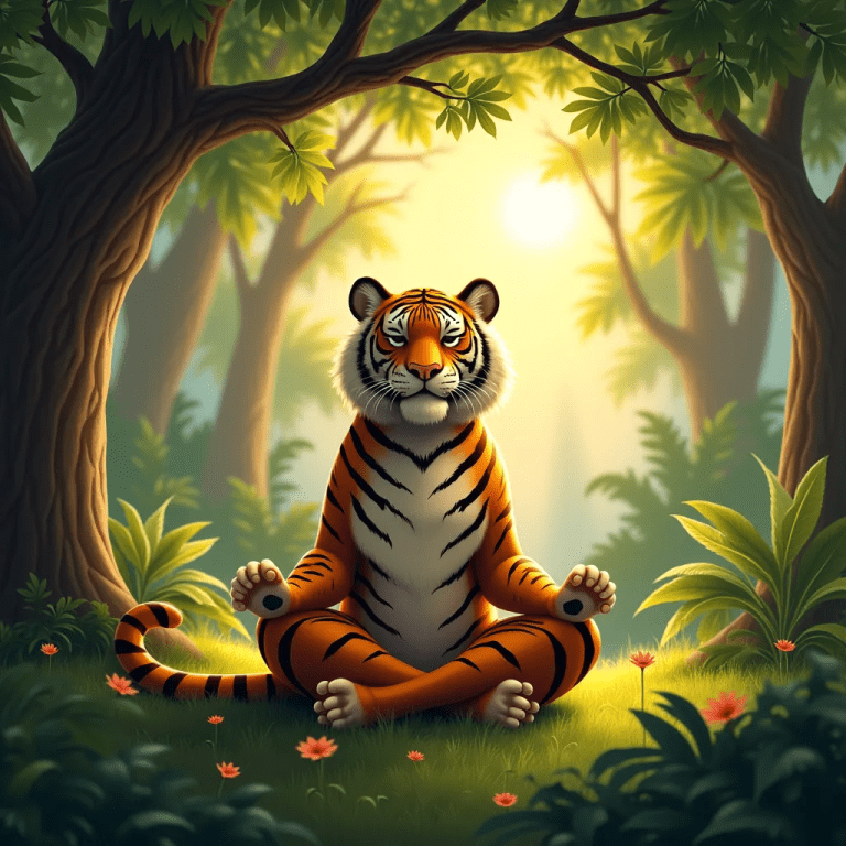tigre que aprendió a meditar